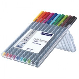 CAJA TRIPLUS FINELINER DE 0.3 MM CON 10...