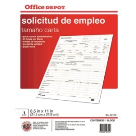 SOLICITUD DE EMPLEO OFFICE DEPOT