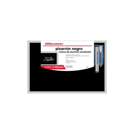 PIZARRON OFFICE DEPOT NEGRO 40X60