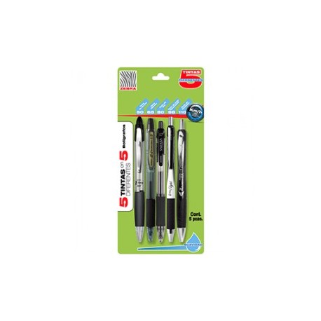 BOLIGRAFO DISTINTAS TINTAS 5PK