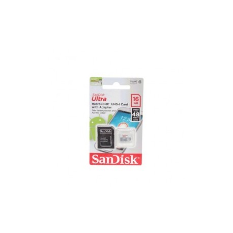 MICRO SD SANDISK 16GB UHS-I CLASE 10 48 MB/S