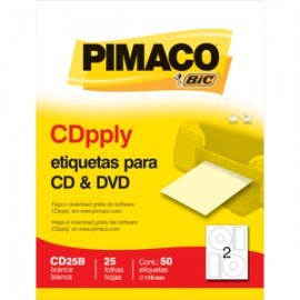 ETIQUETAS LASER INKJET CD/DVD PIMACO CON...