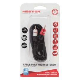 CABLE 3.5MM A RCA MASTER (1 MT)