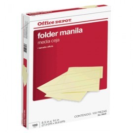 FOLDER OFICIO OFFICE DEPOT MANILA CON 100...